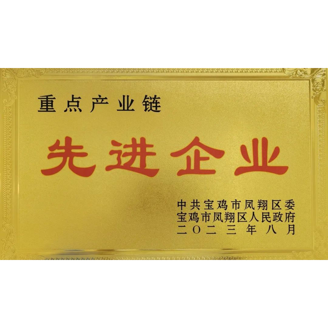 先進(jìn)企業(yè)證書